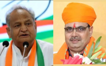 बाड़मेर में सियासी हलचल: एक ही दिन गहलोत और भजनलाल का दौरा, कांग्रेस-बीजेपी में तैयारियों की होड़