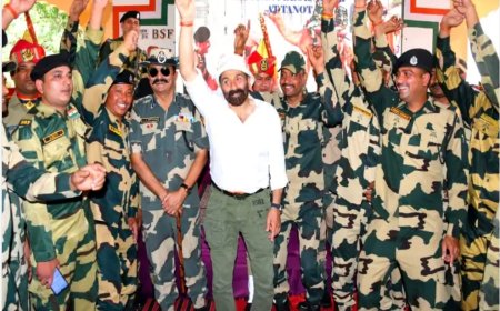 सनी देओल का तनोट माता मंदिर में धमाकेदार अंदाज: BSF जवानों संग ठुमकों से लेकर 'जाट' की सफलता की प्रार्थना तक