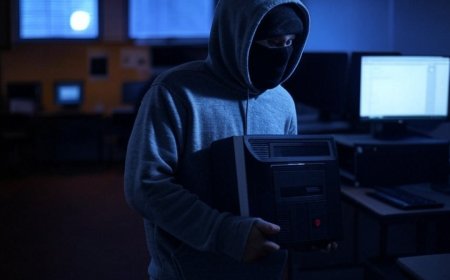 रात के अंधेरे में चोरों की सेंधमारी, स्कूल की लैब से कंप्यूटर गायब!"