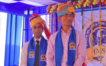 रेगिस्तान के धोरों से उभरे दो सितारे: तन्मय और लोकेंद्र,समाज ने आज स्वागत कर रचा इतिहास