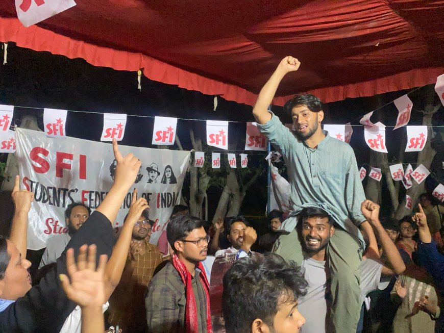 "अग्निवीर से छात्र नेता: अजयपाल सिंह ने JNU में SFI के बैनर तले काउंसलर पद पर लहराया जीत का परचम"