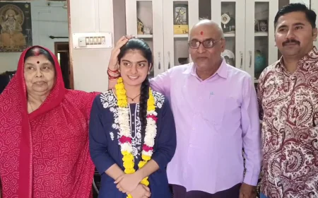 बाड़मेर की बेटी निधि जोशी ने रचा इतिहास: 12वीं में 98.2% अंकों के साथ जिला टॉपर