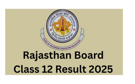 "RBSE 12वीं बोर्ड रिजल्ट 2025: साइंस में 98.43%, कॉमर्स में 99.07% और आर्ट्स में 97.78% स्टूडेंट्स ने मारी बाजी, राजस्थान बोर्ड ने रचा नया कीर्तिमान!"