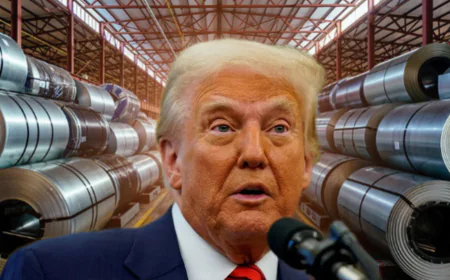 ट्रंप का तूफानी दांव: स्टील-एल्युमिनियम पर 50% टैरिफ, ग्लोबल ट्रेड वॉर में नया मोड़