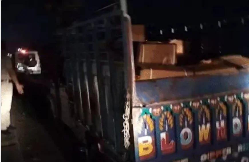 जयपुर-भरतपुर हाईवे पर सनसनीखेज खुलासा: सड़क किनारे पिकअप में मिला 2075 किलो विस्फोटक, पुलिस ने शुरू की जांच