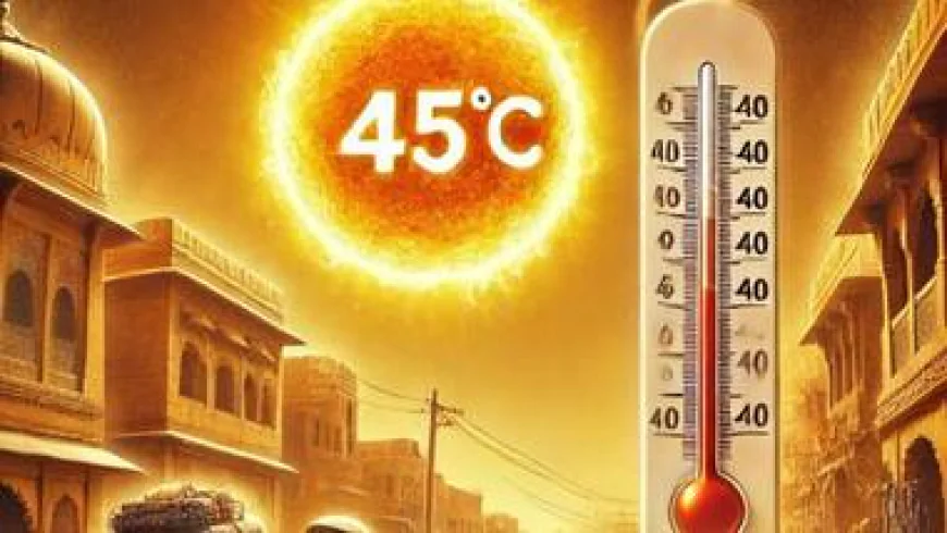 बाड़मेर में सूरज की तपिश ने तोड़ा रिकॉर्ड, 45.2 डिग्री के साथ बना प्रदेश का सबसे गर्म जिला