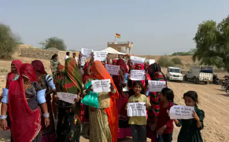 जोजरी नदी प्रदूषण: धवा गांव में विश्व पर्यावरण दिवस पर ग्रामीण महिलाओं का अनोखा विरोध