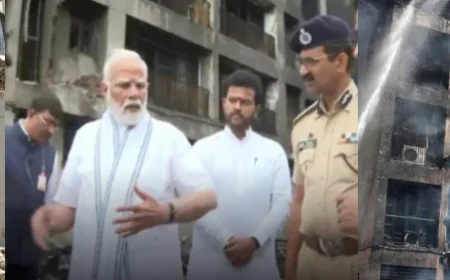 "अहमदाबाद विमान हादसा: पीएम मोदी का भावुक दौरा, क्रैश साइट से अस्पताल तक लिया जायजा"