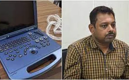 चीन की अवैध सोनोग्राफी मशीन के साथ सप्लायर गिरफ्तार, भ्रूण लिंग जांच गिरोह का पर्दाफाश