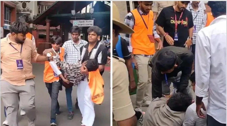 बेंगलुरु: RCB की विक्ट्री परेड से पहले चिन्नास्वामी स्टेडियम के बाहर भगदड़, 3 की मौत, कई घायल