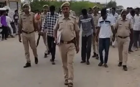 ठंडी बीयर नहीं दो तो की दुकान में तोड़फोड़,बदमाशों की पुलिस ने करवाई पैदल परेड
