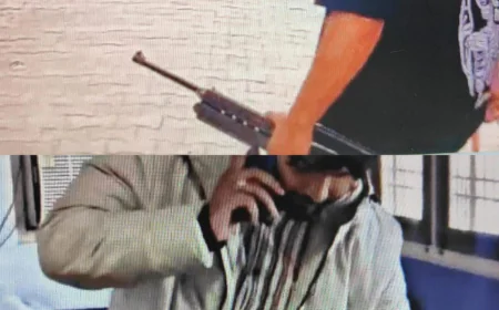 थाने में राइफल और पैसे के बैग के साथ वीडियो बनाकर फंसा युवक, पुलिस कर रही तलाश