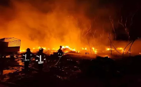 नवी मुंबई ट्रक टर्मिनल में भीषण "आग "हादसा!