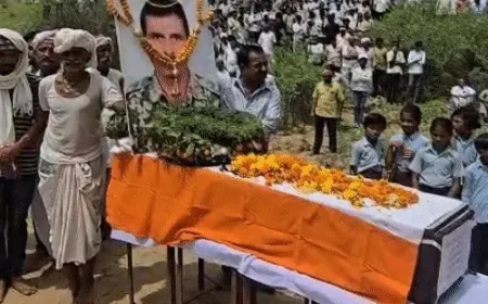 शहीद डालूराम की अंतिम विदाई: तिरंगे में लिपटा अमर बलिदान, गूंजे भारत माता की जय