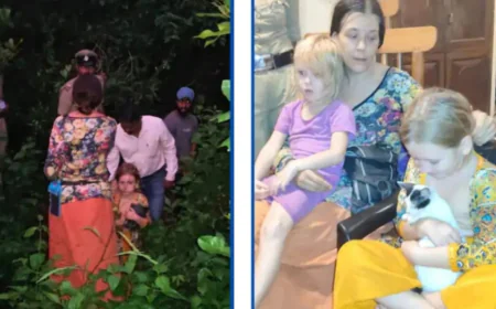 गोकर्ण की खतरनाक गुफा में दो बेटियों के साथ रह रही थी रूसी महिला....