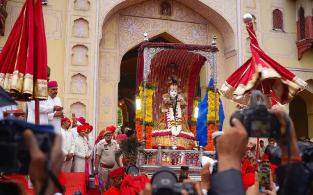 जयपुर में तीज माता की भव्य सवारी: ट्रैफिक और पार्किंग व्यवस्था के साथ उत्सव की तैयारी