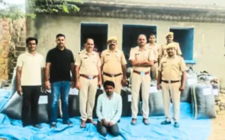 तिरसिंगड़ी में पुलिस की बड़ी कार्रवाई: 1.19 करोड़ का डोडा पोस्त जब्त, एक गिरफ्तार