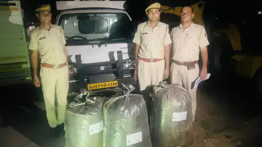 डोडा पोस्त तस्करी पर पुलिस की बड़ी कार्रवाई, 331 किलो मादक पदार्थ जब्त