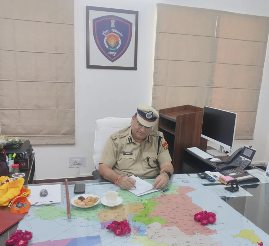 जोधपुर के नए DCP विनीत कुमार बंसल ने किया पुलिस उपायुक्त पश्चिम का पदभार ग्रहण....