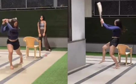 लड़के से लड़की बनी अनाया बांगर की धमाकेदार बैटिंग, 7 में 6 गेंदों पर ठोके करारे शॉट्स; VIDEO वायरल