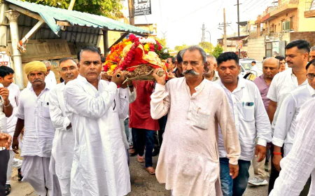 जोधपुर में पूर्व मंत्री मदन कौर को दी गई भावभीनी विदाई, मदन प्रजापत ने अर्पित की श्रद्धांजलि