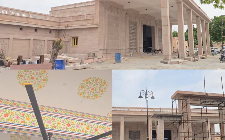 बाड़मेर रेलवे स्टेशन का कायाकल्प:  16.81 करोड़ रुपये की लागत से तैयार हो रहा राजस्थानी वैभव का नया प्रतीक,90% कार्य पूर्ण