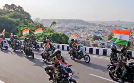 बीएसएफ की विशाल बाइक रैली: 'हर घर तिरंगा' अभियान के तहत देशभक्ति का जश्न