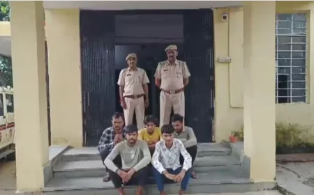 अलवर में साइबर ठगी पर पुलिस की बड़ी कार्रवाई: 5 ठग गिरफ्तार, 4 करोड़ की ठगी का खुलासा