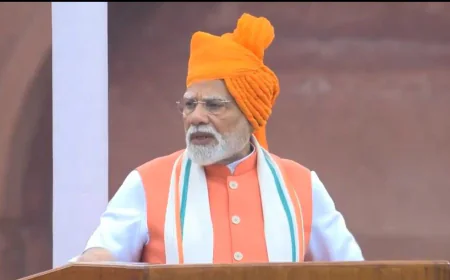 मोदी का स्वतंत्रता दिवस संदेश: आत्मनिर्भर भारत, रोजगार योजनाएं और 2047 तक विकसित राष्ट्र का लक्ष्य