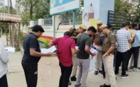 38 जिलों में 1,030 केंद्रों पर आयोजित हुई परीक्षा, 6.76 लाख अभ्यर्थी शामिल , सख्त नियमों के बीच लाखों अभ्यर्थियों ने दी परीक्षा