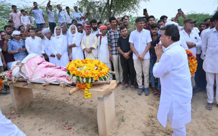 राज्यमंत्री के.के. विश्नोई ने कर्नल सोनाराम चौधरी को दी भावपूर्ण श्रद्धांजलि