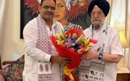 केन्द्रीय मंत्री हरदीप सिंह पुरी जोधपुर पहुंचे, पचपदरा रिफाइनरी कार्यों की समीक्षा के लिए सीएम भजनलाल शर्मा के साथ करेंगे दौरा.