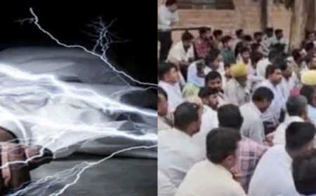 पचपदरा रिफाइनरी में कार्यरत मजदूर की करंट लगने से हुई मौत,अस्पताल के बाहर सर्व समाज का आक्रोश.