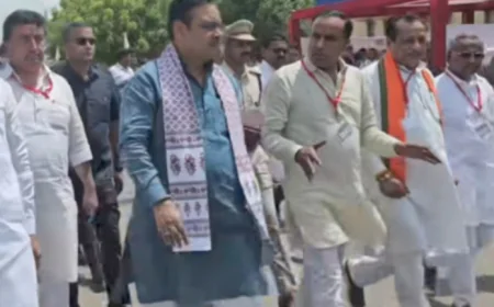 पचपदरा में मुख्यमंत्री भजनलाल शर्मा और केंद्रीय मंत्री हरदीप सिंह पुरी का दौरा, कर्नल मानवेंद्र सिंह जसोल और मुख्य सचिव सुधांशु पंत भी रहे मौजूद.