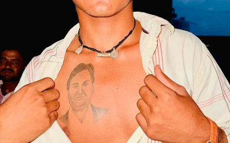 हनुमान बेनीवाल का जबरा फैन: दिल पर टैटू बनवाकर जताया अटूट लगाव