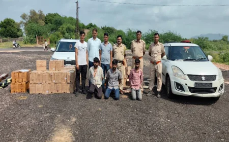 15 KM पीछा, 116 कार्टन शराब जब्त:  पुलिस ने लग्जरी कारों से पकड़ी पंजाब की अवैध शराब, 3 तस्कर गिरफ्तार