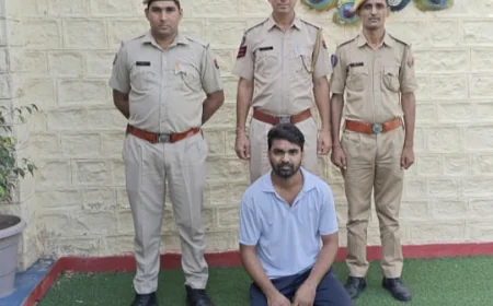 पुलिस के हत्थे चढ़ा साइबर ठगी का मास्टरमाइंड ,1 साल से फरार था अरोपी.