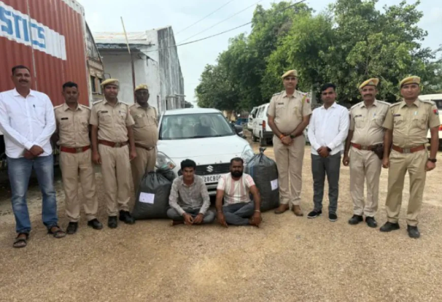 जोधपुर में नशे के सौदागरों पर पुलिस की बड़ी कार्रवाई: नाकाबंदी तोड़ भागे तस्कर, 29 किलो डोडा पोस्त के साथ दो गिरफ्तार