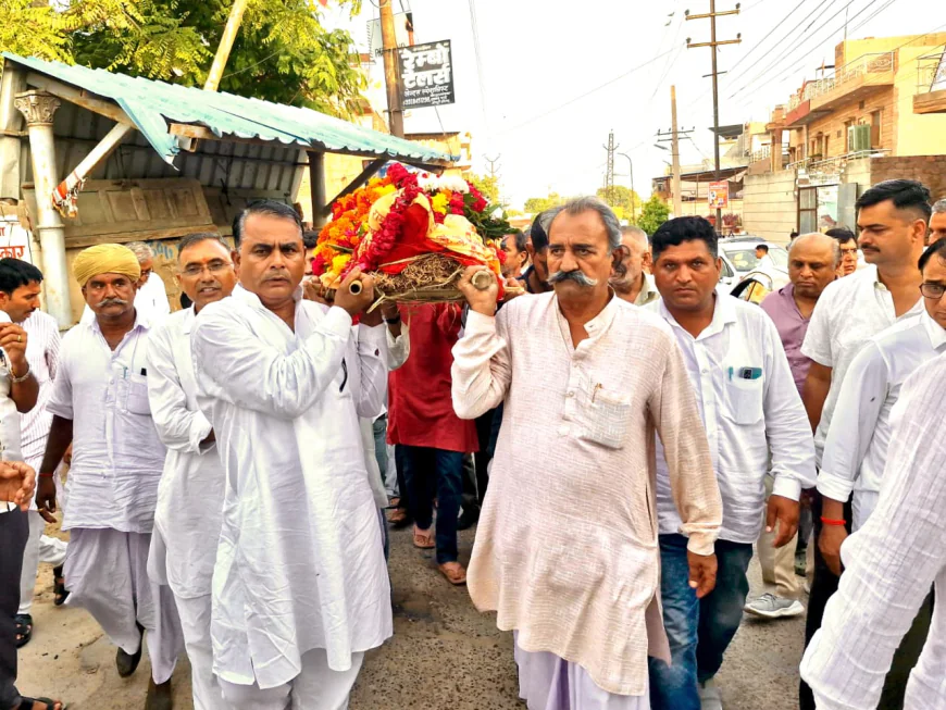 जोधपुर में पूर्व मंत्री मदन कौर को दी गई भावभीनी विदाई, मदन प्रजापत ने अर्पित की श्रद्धांजलि