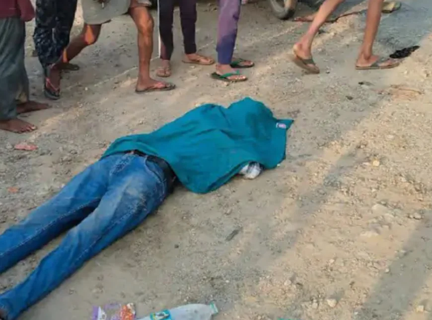 पटवारी परीक्षा देने जा रहे दंपती के साथ हादसा, पति की मौत, पत्नी गंभीर घायल