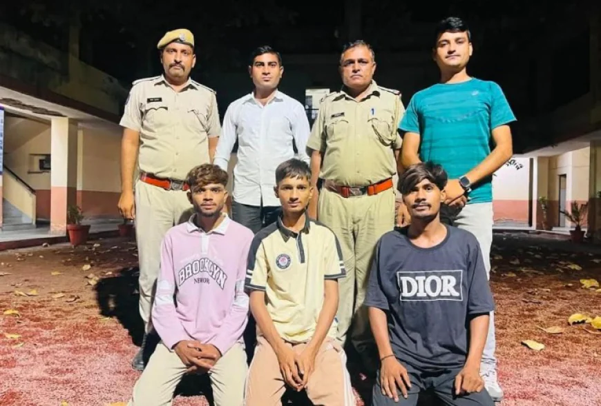 चामुंडा माता मंदिर पर पत्थरबाजी करने वाले, तीन आरोपी गिरफ्तार....