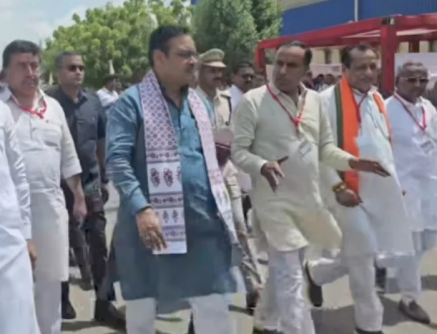पचपदरा में मुख्यमंत्री भजनलाल शर्मा और केंद्रीय मंत्री हरदीप सिंह पुरी का दौरा, कर्नल मानवेंद्र सिंह जसोल और मुख्य सचिव सुधांशु पंत भी रहे मौजूद.
