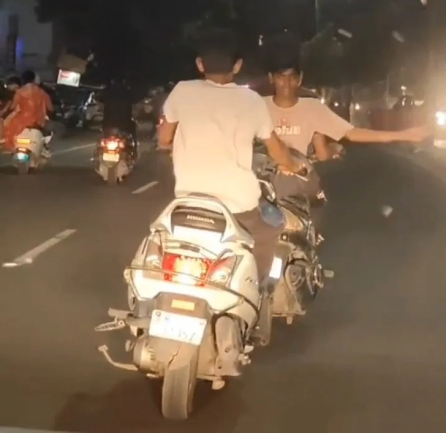 सूर्यनगरी में ट्रैफिक क्षेत्र में नाबालिकों की चौंकाने वाली हरकते....