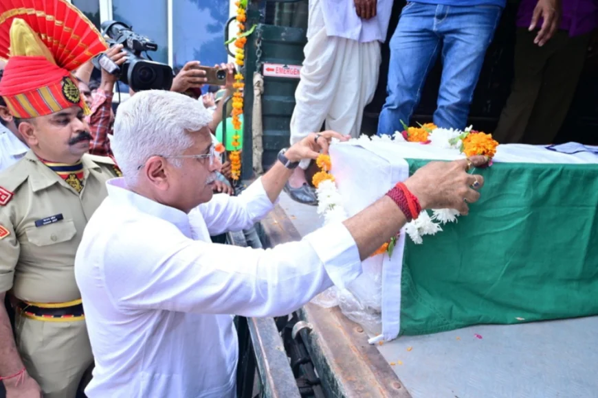 शहीद रमेश पोपावत को केंद्रीय मंत्री गजेंद्र सिंह शेखावत ने दी भावपूर्ण श्रद्धांजलि.