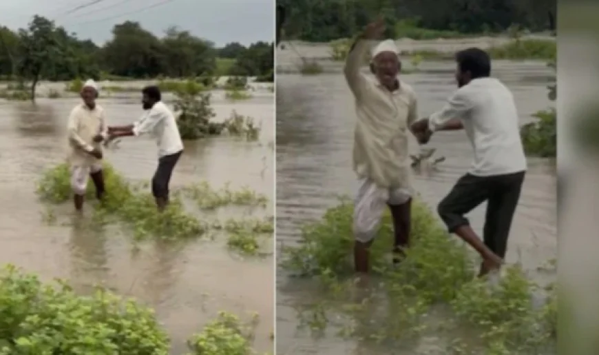 किसान का दर्द:बारिश के कहर ने सब तबाह कर दिया “सब बह गया, मैं जीकर क्या करूं.