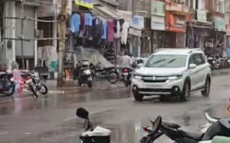 बंगाल की खाड़ी में लो-प्रेशर सिस्टम के चलते बाड़मेर में बारिश का दौर शुरू