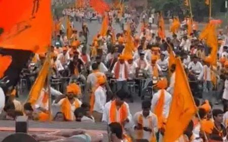 सड़कों पर दिखा भगवा सैलाब,गूंजा गौ रक्षा का स्वर, भगवा रैली में उठी ‘राज्य माता गाय’ की मांग