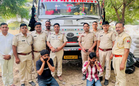 1.5 करोड़ की अवैध शराब जब्त, दो तस्कर गिरफ्तार