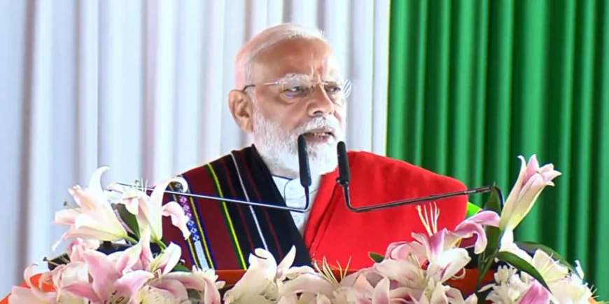 हिंसा के दो साल बाद मणिपुर पहुंचे PM मोदी, चुराचांदपुर में दिया एकता और शांति का संदेश