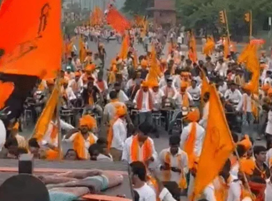 सड़कों पर दिखा भगवा सैलाब,गूंजा गौ रक्षा का स्वर, भगवा रैली में उठी ‘राज्य माता गाय’ की मांग